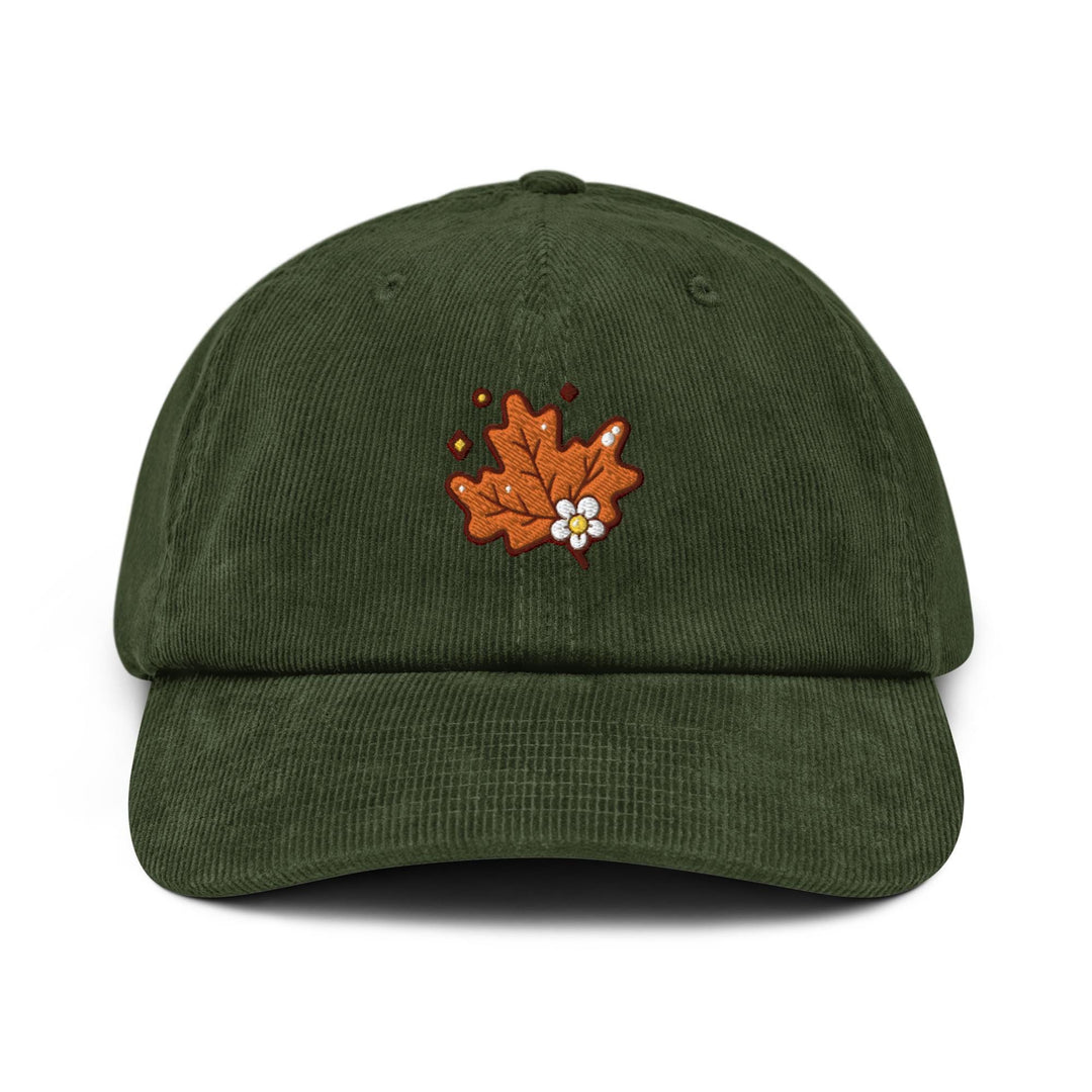 Cute Autumn Maple Leaf Corduroy Cap