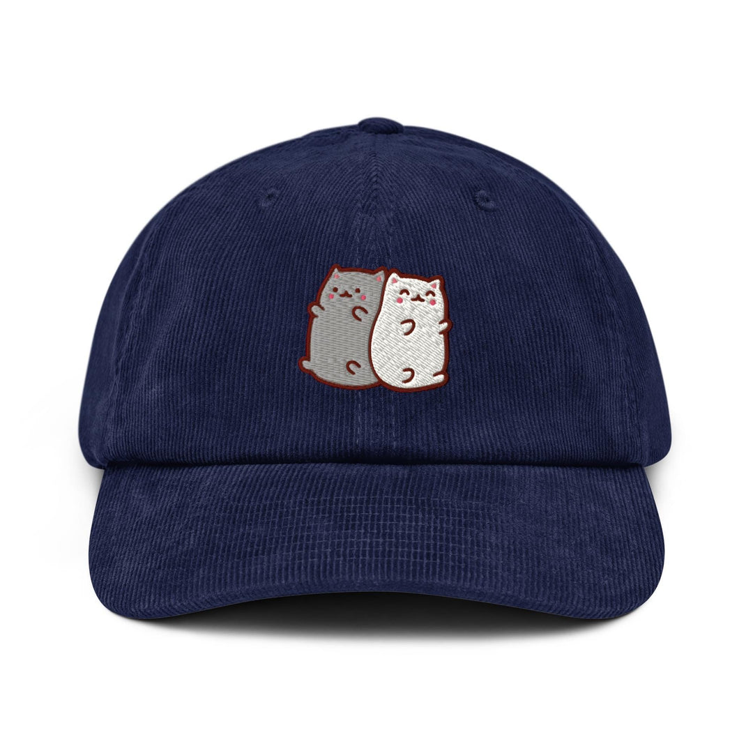 Two Happy Cats Corduroy Cap