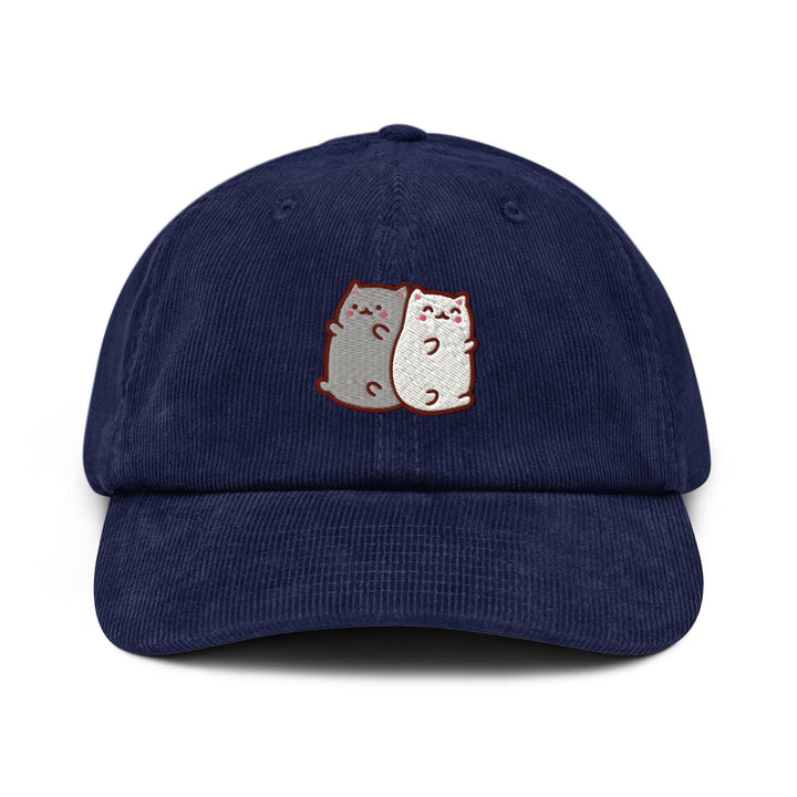 Two Happy Cats Corduroy Cap