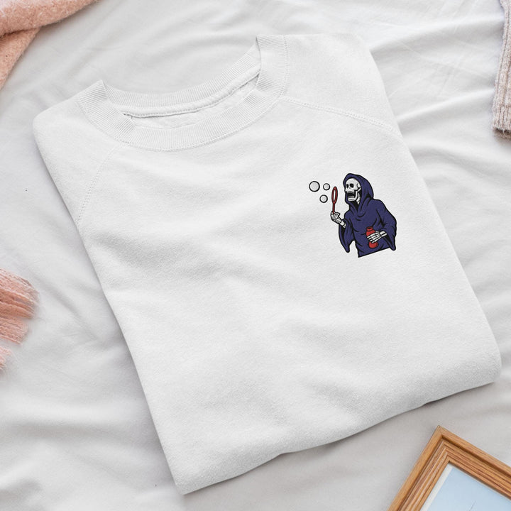 Bubble Blowing Grim Reaper Sweatshirt