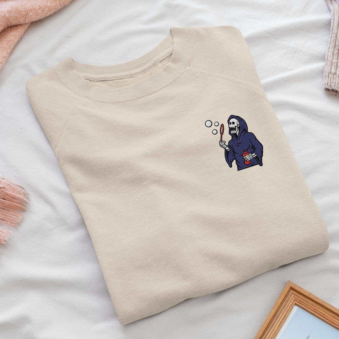 Bubble Blowing Grim Reaper Sweatshirt