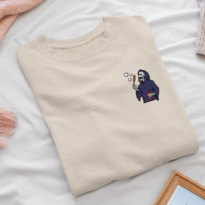 Bubble Blowing Grim Reaper Sweatshirt