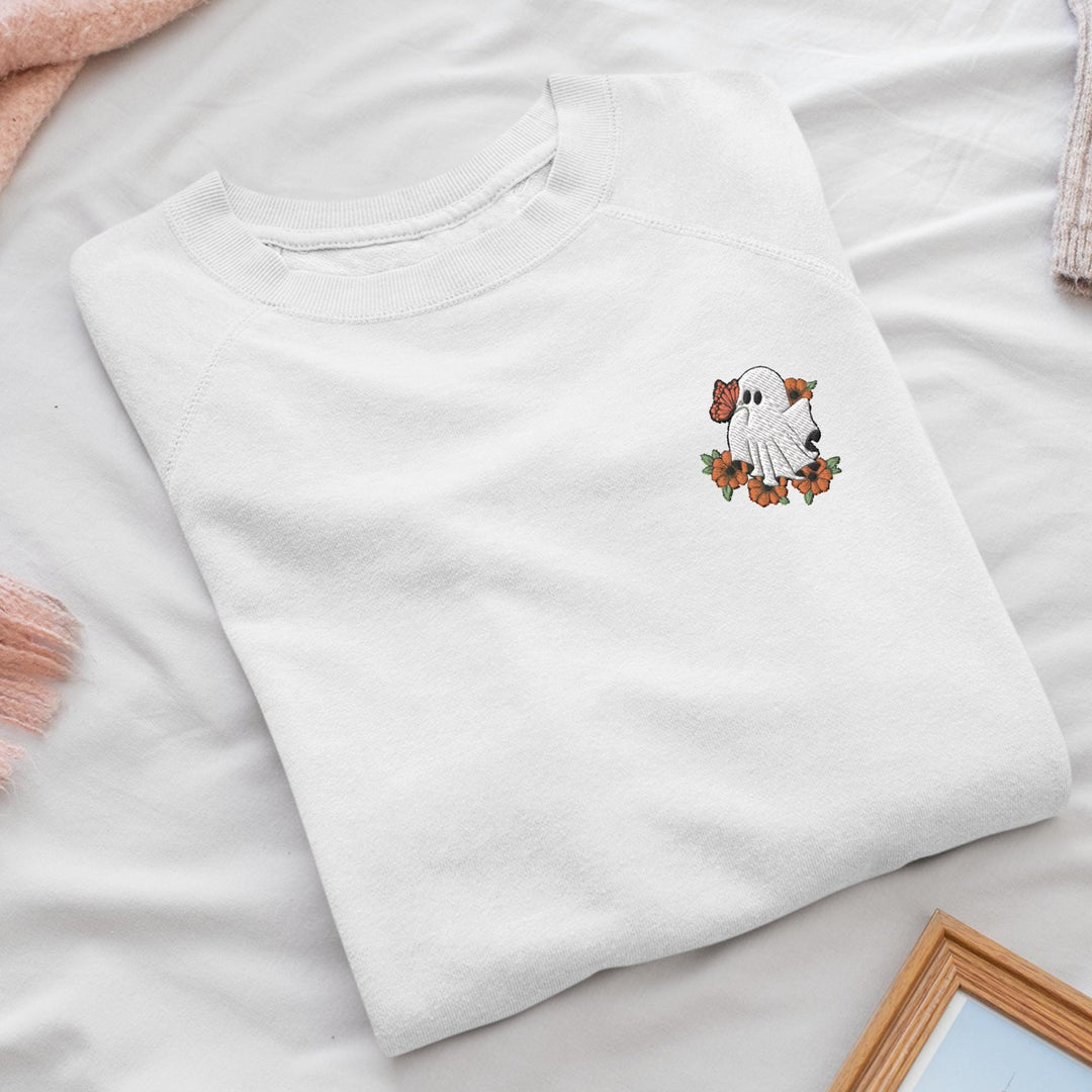 Mexican Sunflower & Butterfly Ghost Sweatshirt