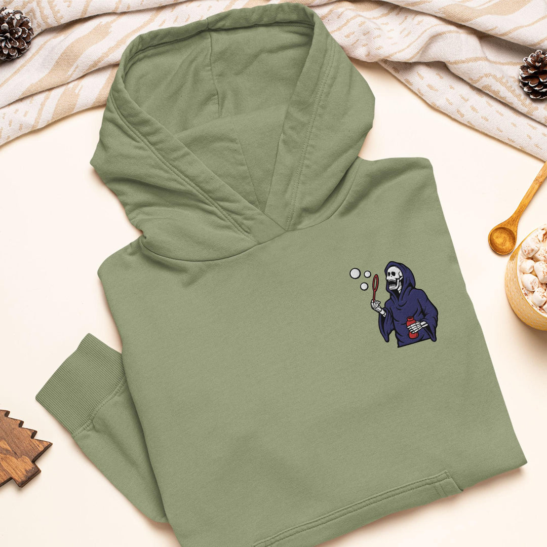 Bubble Blowing Grim Reaper Hoodie