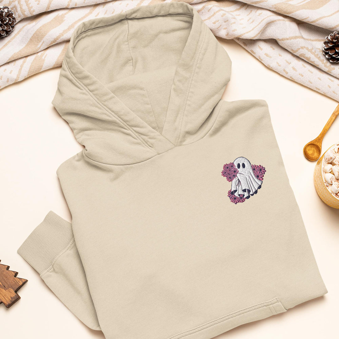 Pink Gerbera Daisy Ghost Hoodie