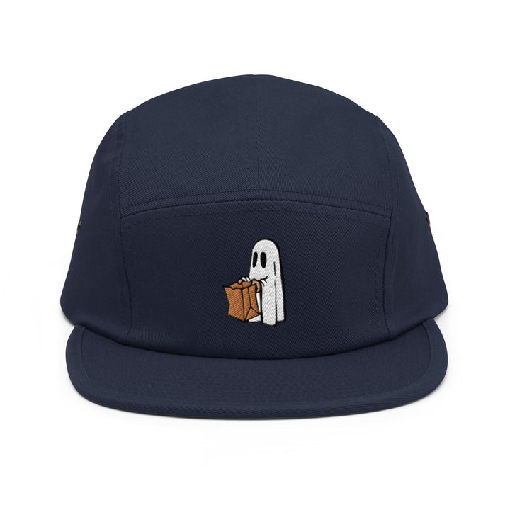 Brown Bag Trick or Treat Ghost 5 Panel Camper Cap