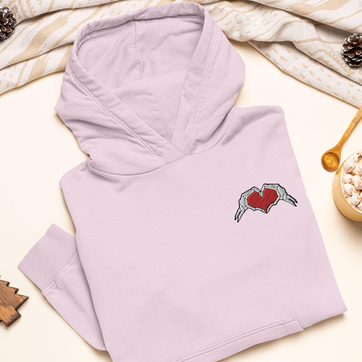 Skeleton Heart Hands Hoodie
