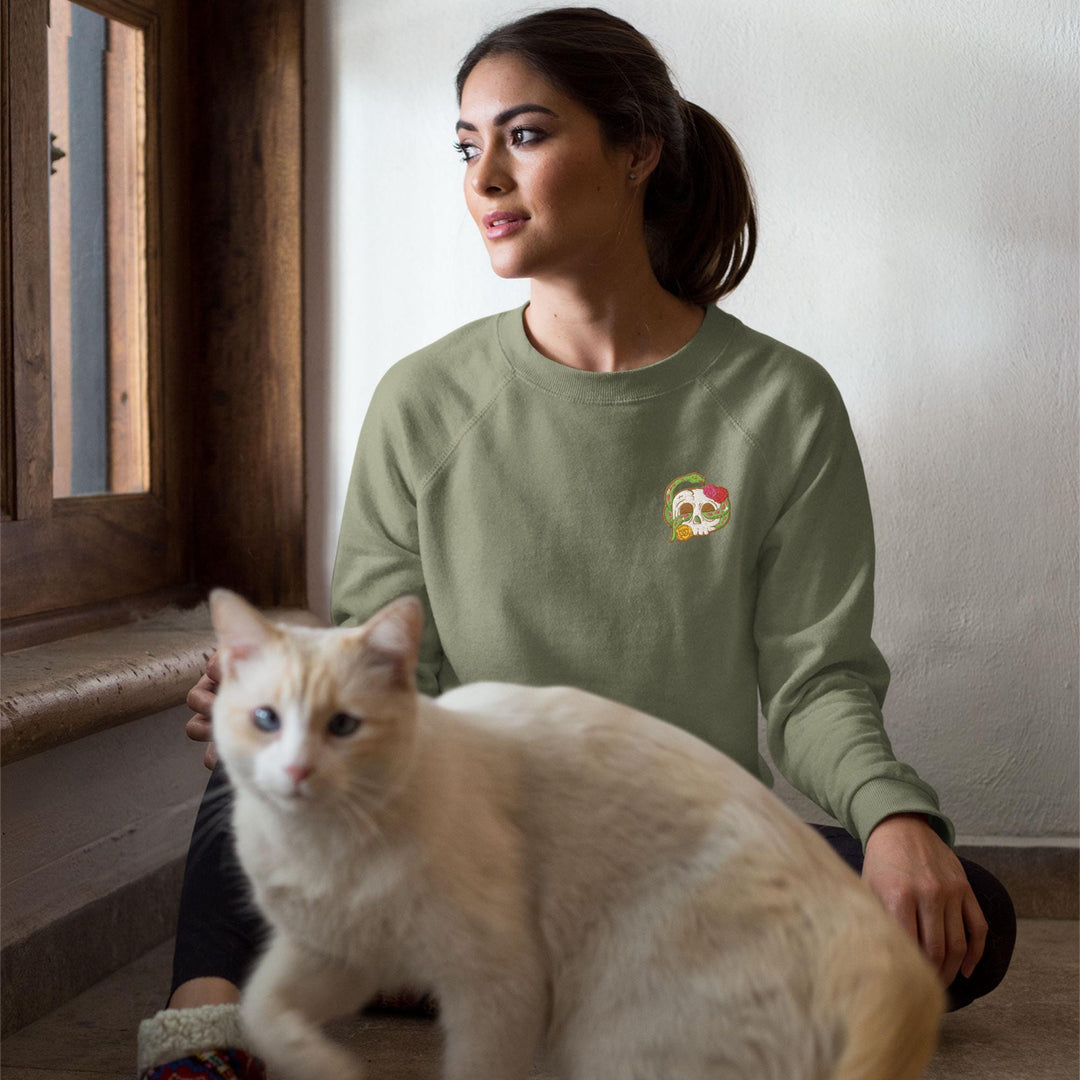 Skull Snake and Roses Sweatshirt