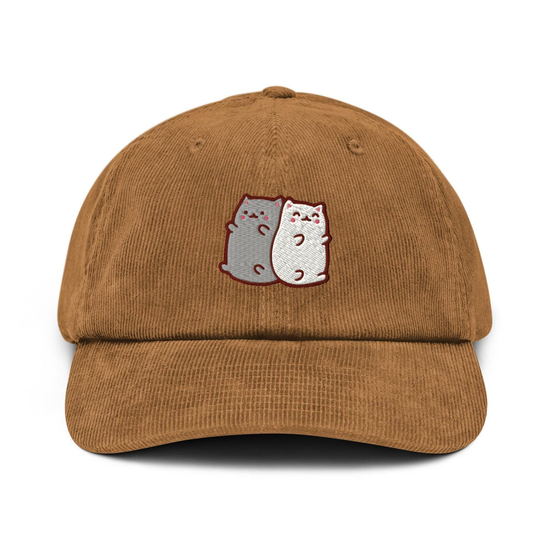 Two Happy Cats Corduroy Cap