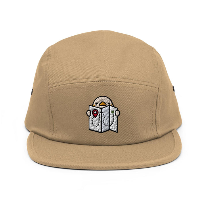 Lost Kawaii Camping Duck Design 5 Panel Camper Cap