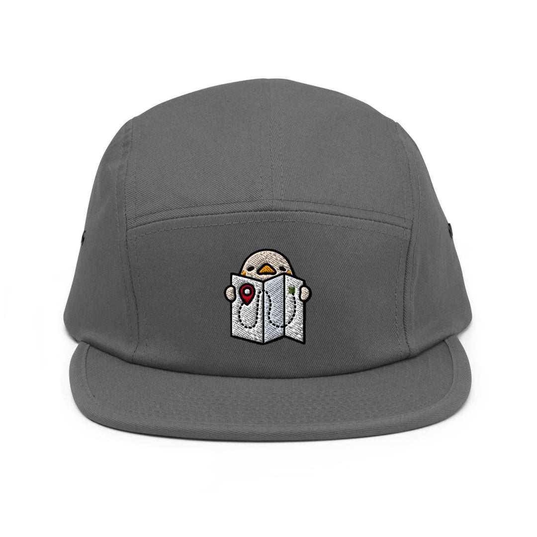 Lost Kawaii Camping Duck Design 5 Panel Camper Cap