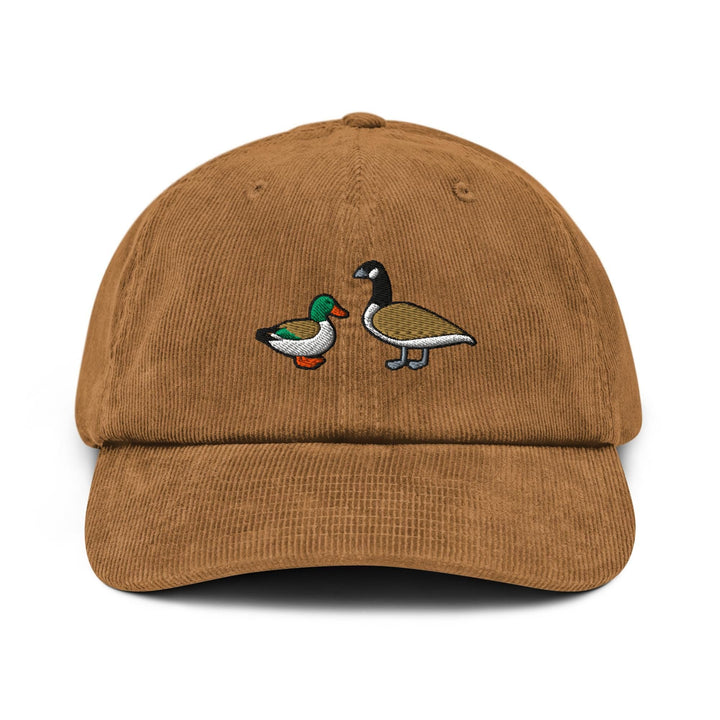 Duck and Goose Corduroy Cap