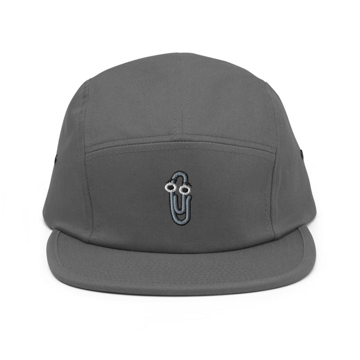 90s Throwback Paperclip Office Assistant 5 Panel Camper Cap