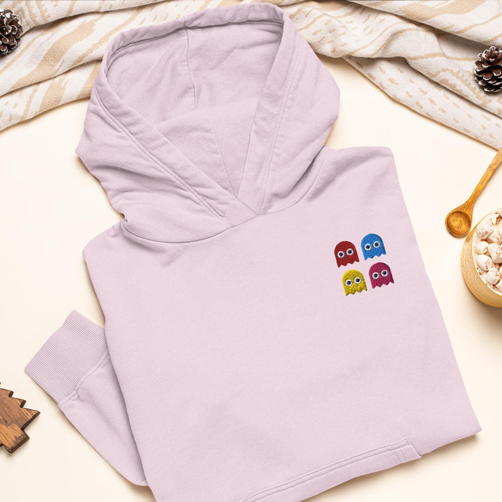 Colorful Retro Arcade Game Ghost Hoodie