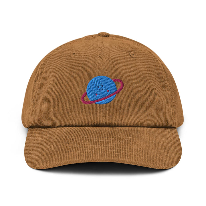 Cute Smiling Planet Corduroy Cap