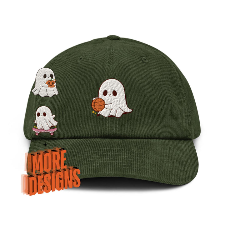 Cute Hobby Ghost Corduroy Cap