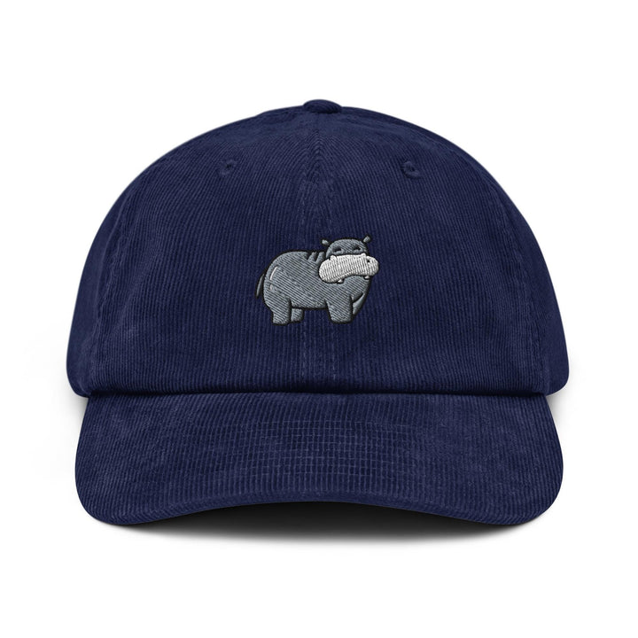 Cute Hippo Corduroy Cap