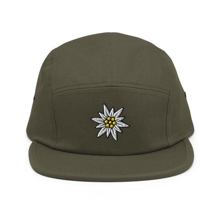 Edelweiss Flower 5 Panel Camper Cap