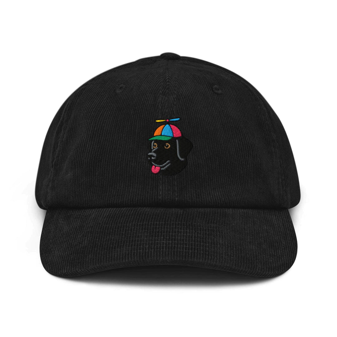 Propeller Hat Black Labrador Corduroy Cap Unlimited - Dog Lover