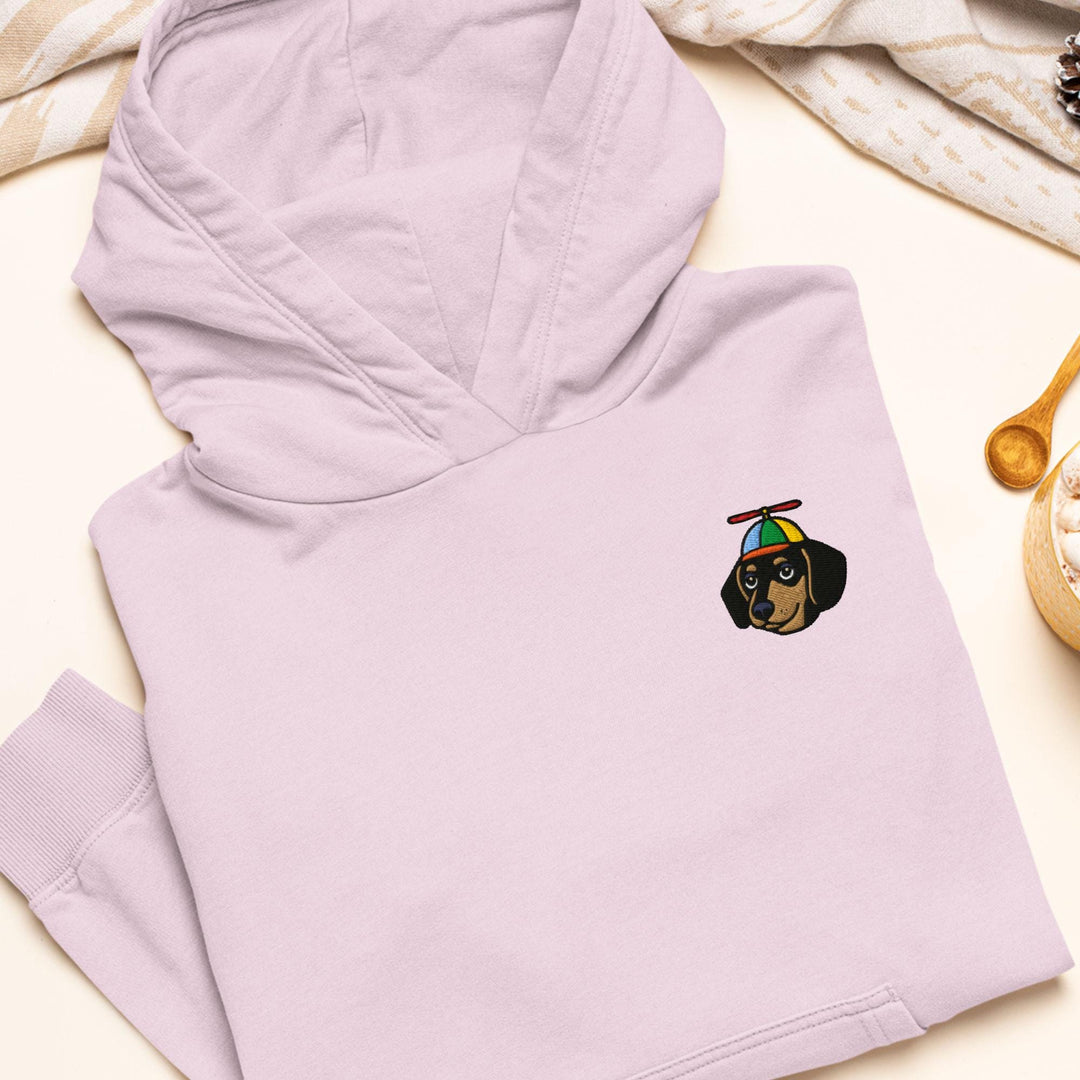 Dachshund with Propeller Hat Hoodie