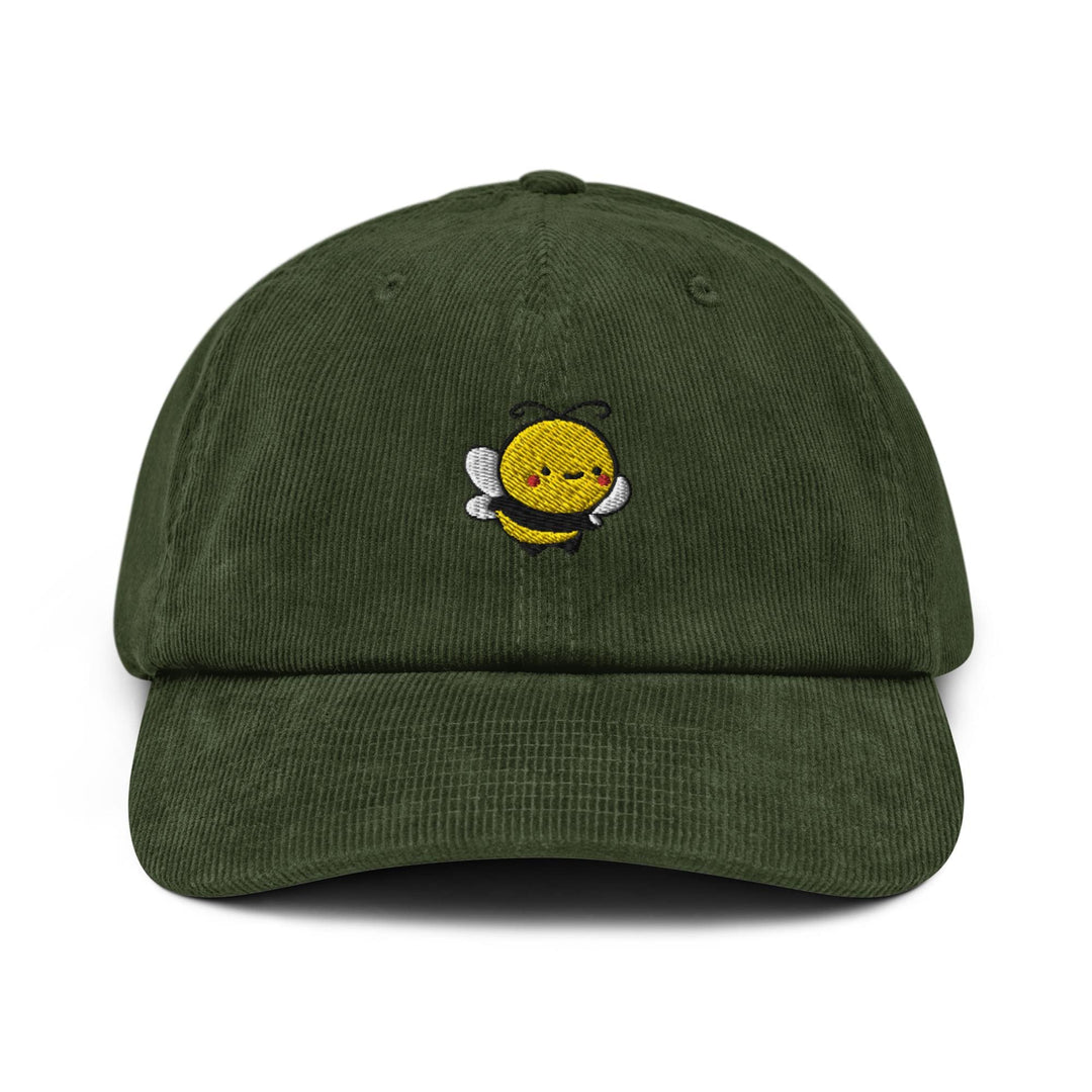 Cute Bee Corduroy Cap