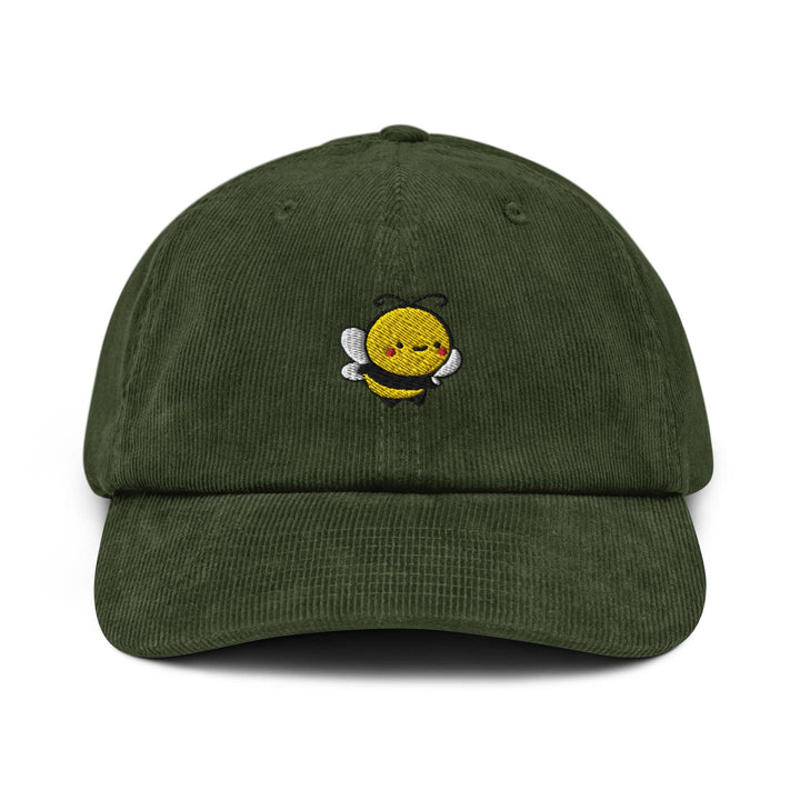 Cute Bee Corduroy Cap