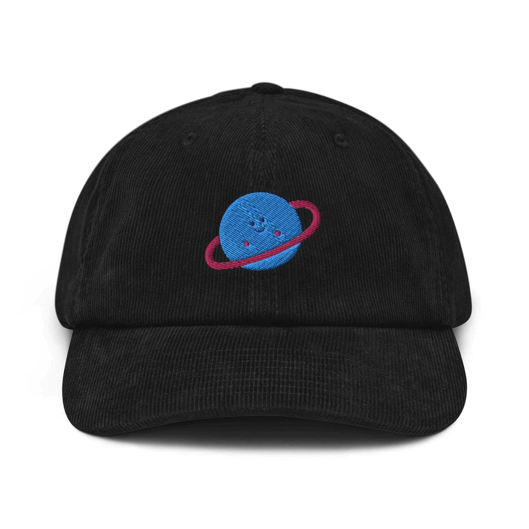 Cute Smiling Planet Corduroy Cap