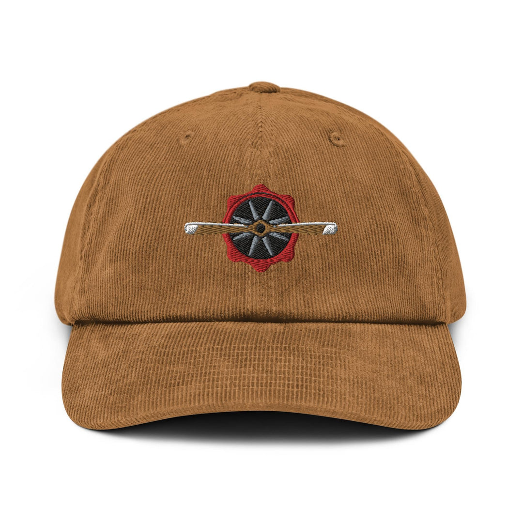 Old Piston Engine Propeller Aircraft Corduroy Cap
