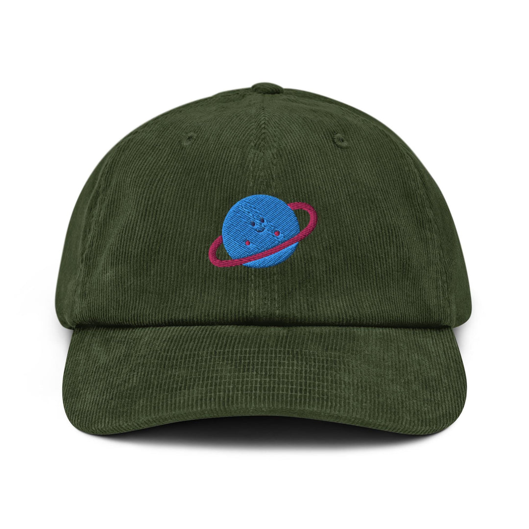 Cute Smiling Planet Corduroy Cap