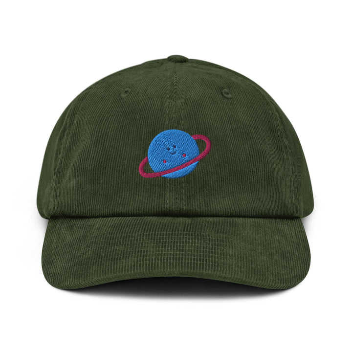 Cute Smiling Planet Corduroy Cap