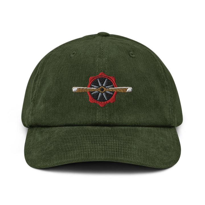 Old Piston Engine Propeller Aircraft Corduroy Cap