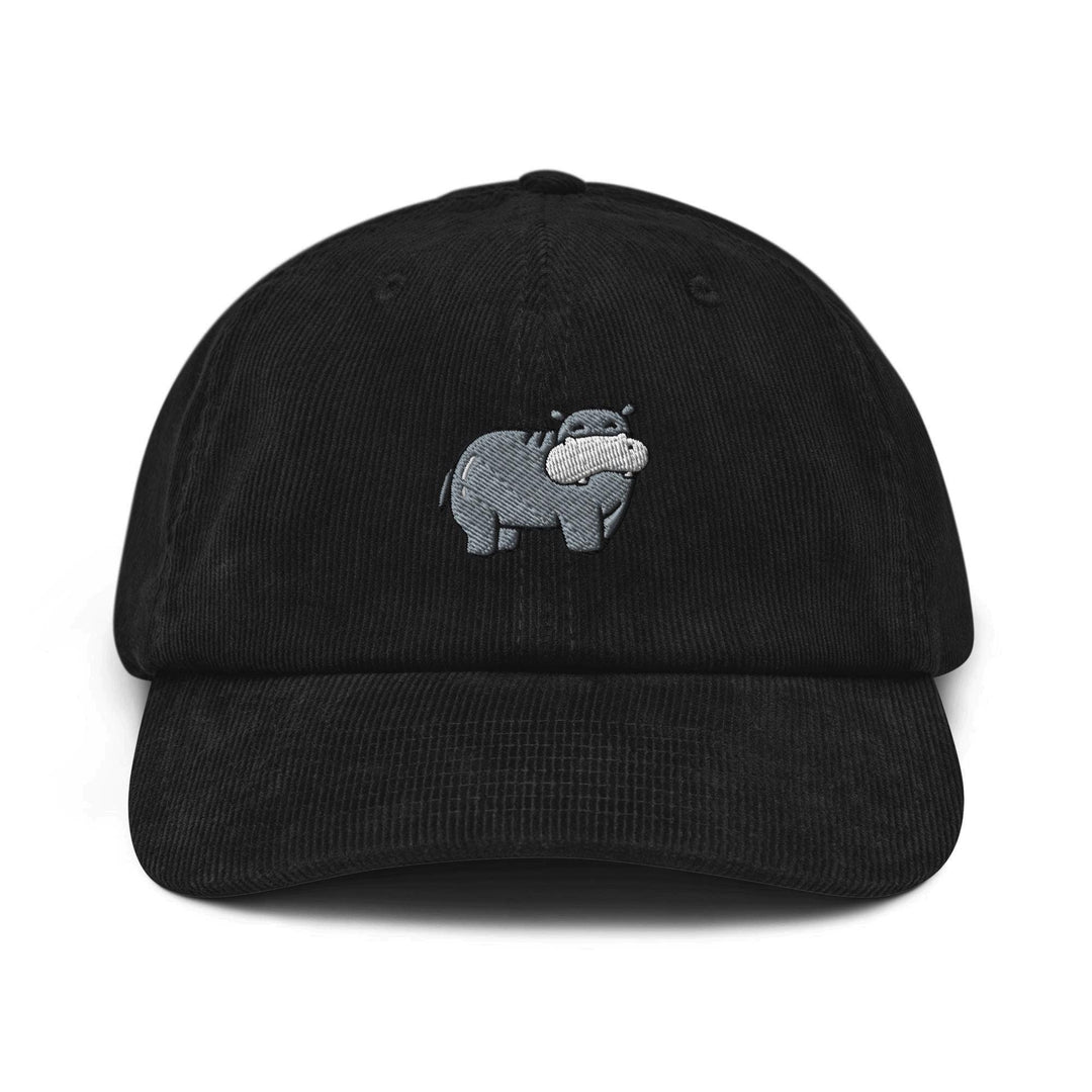 Cute Hippo Corduroy Cap