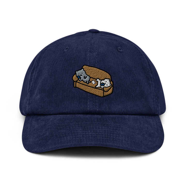 Farting Cats on Sofa Corduroy Cap