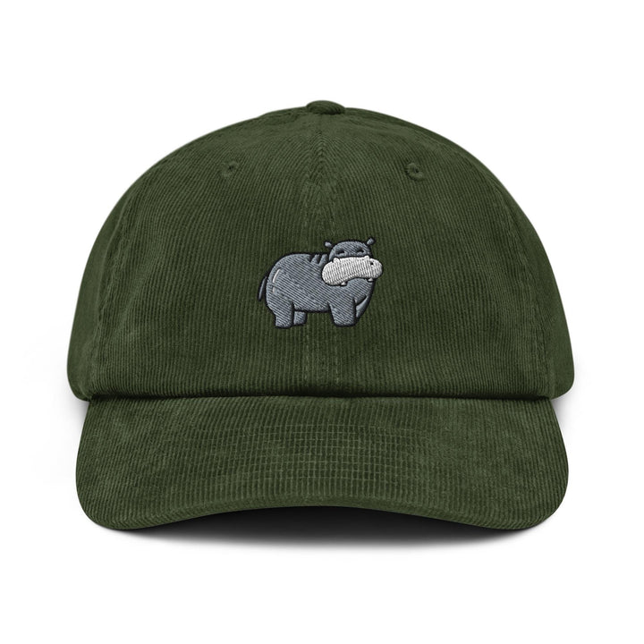 Cute Hippo Corduroy Cap