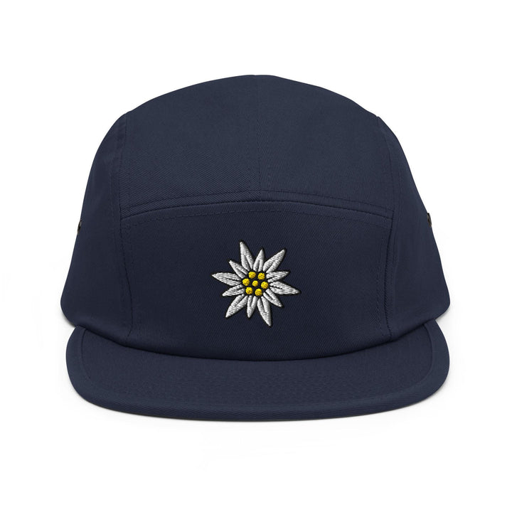 Edelweiss Flower 5 Panel Camper Cap