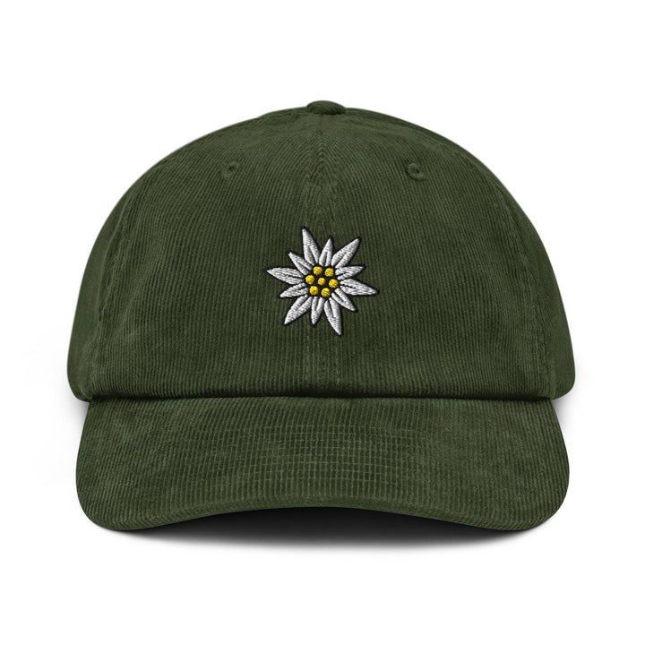 Edelweiss Flower Corduroy Cap
