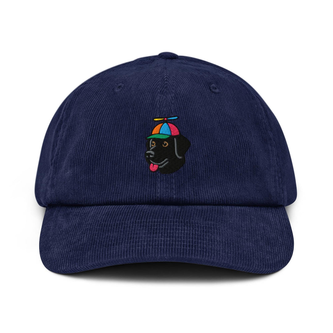 Propeller Hat Black Labrador Corduroy Cap Unlimited - Dog Lover