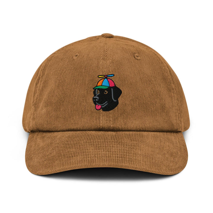 Propeller Hat Black Labrador Corduroy Cap Unlimited - Dog Lover