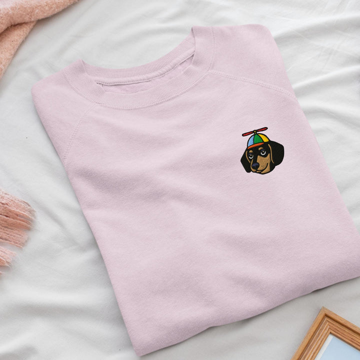 Dachshund with Propeller Hat Sweatshirt Unlimited