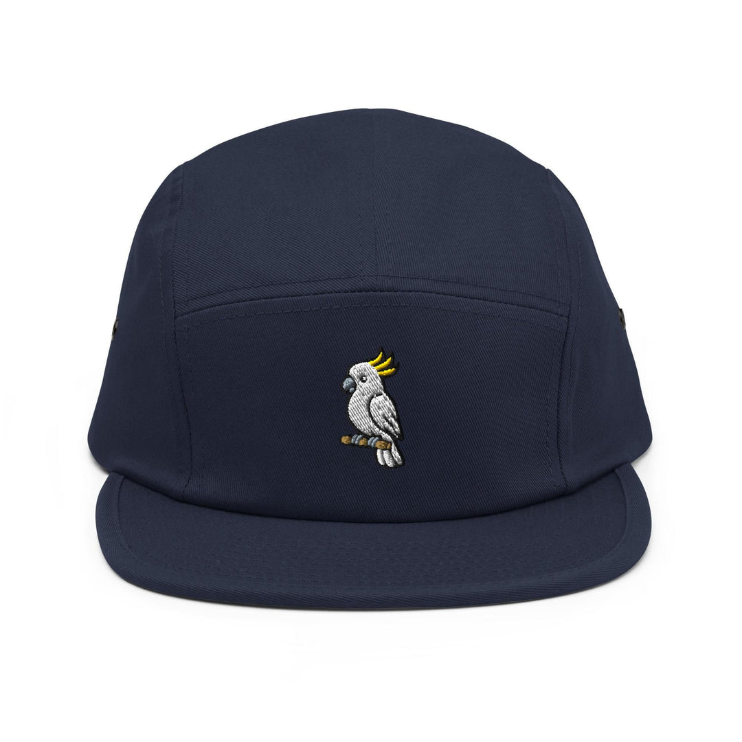 Yellow-Crested Cockatoo 5 Panel Camper Cap