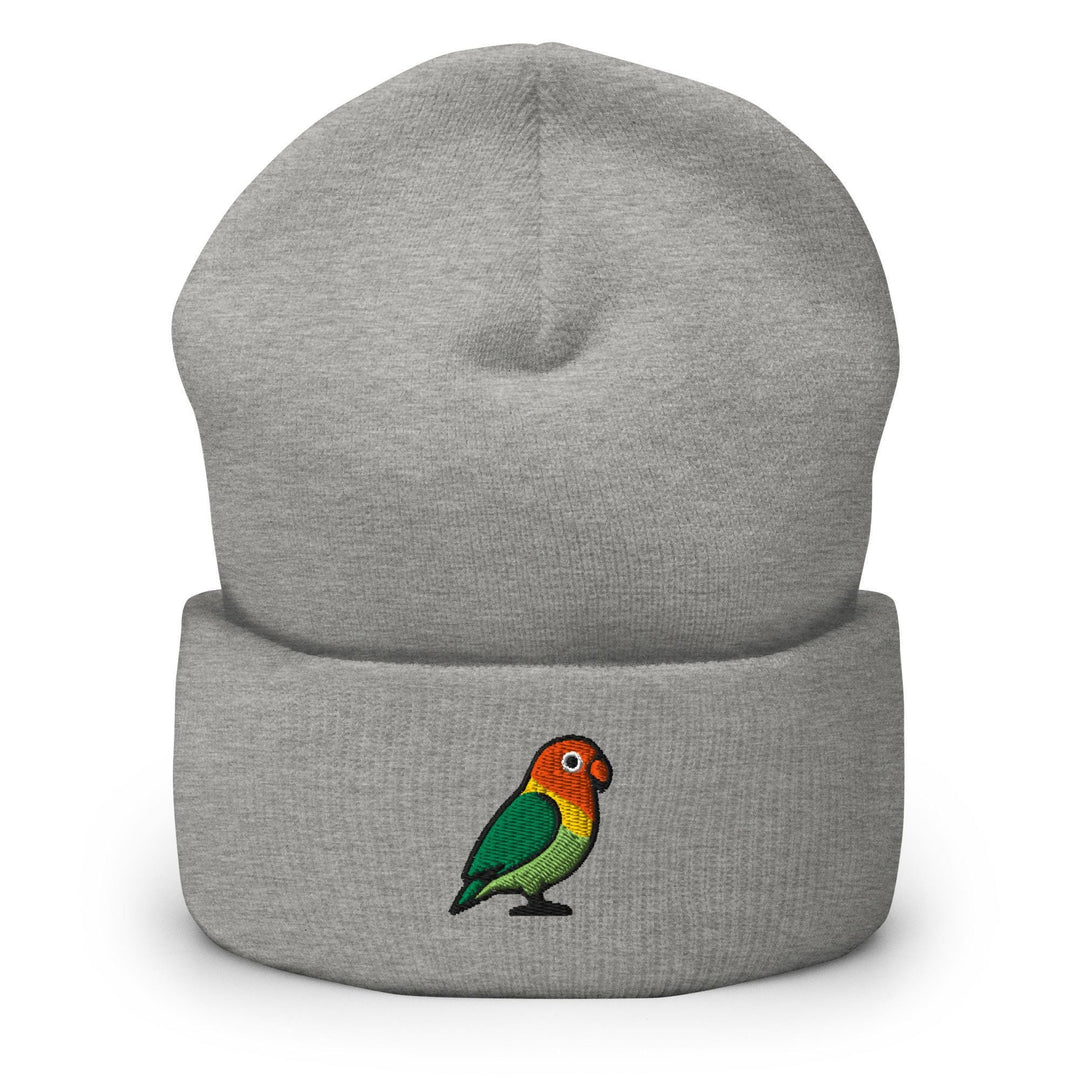 Lovebird Embroidered Cuffed Beanie: Cozy Unisex Winter Cap