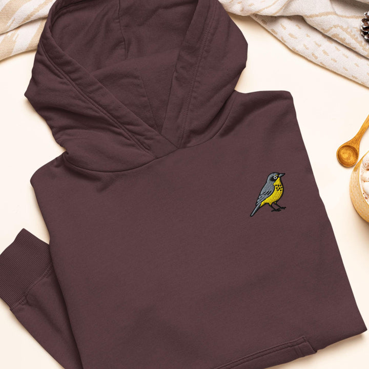 Canada Warbler Embroidered Hoodie: Heavy Blend Cotton-Poly, Unisex Fit