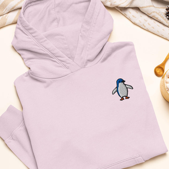 Little Fairy Penguin Embroidered Hoodie: Heavy Blend Cotton-Poly, Unisex Fit
