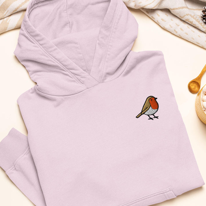 European Robin Embroidered Hoodie: Heavy Blend Cotton-Poly, Unisex Fit