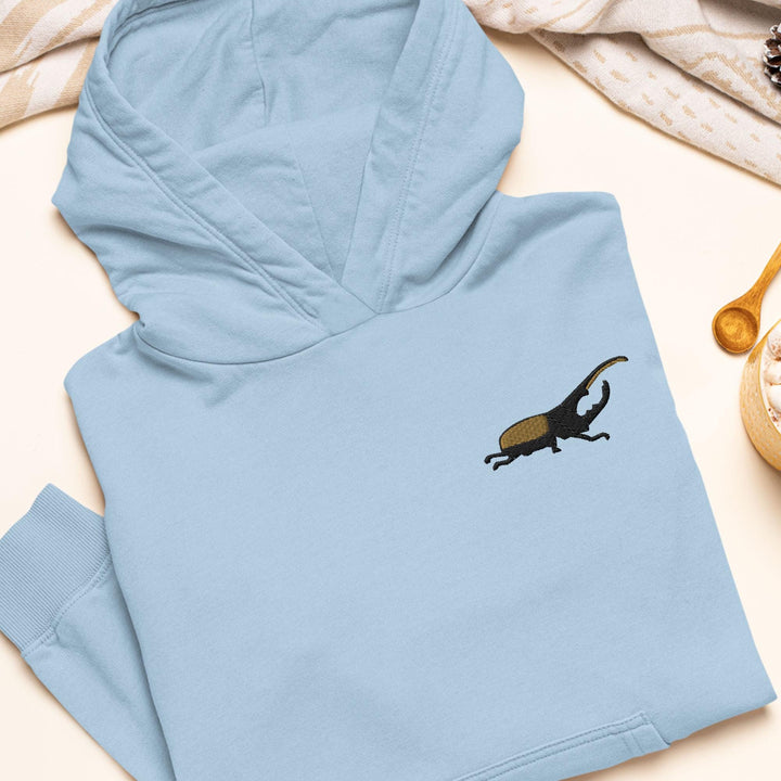 Hercules Beetle Embroidered Hoodie: Heavy Blend Cotton-Poly, Unisex Fit