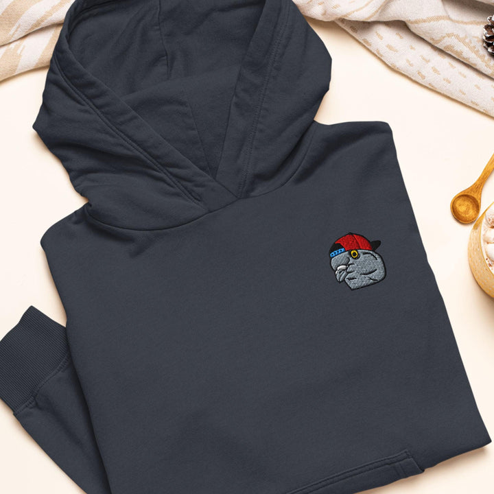 Scumbag Pigeon Embroidered Hoodie: Heavy Blend Cotton-Poly, Unisex Fit