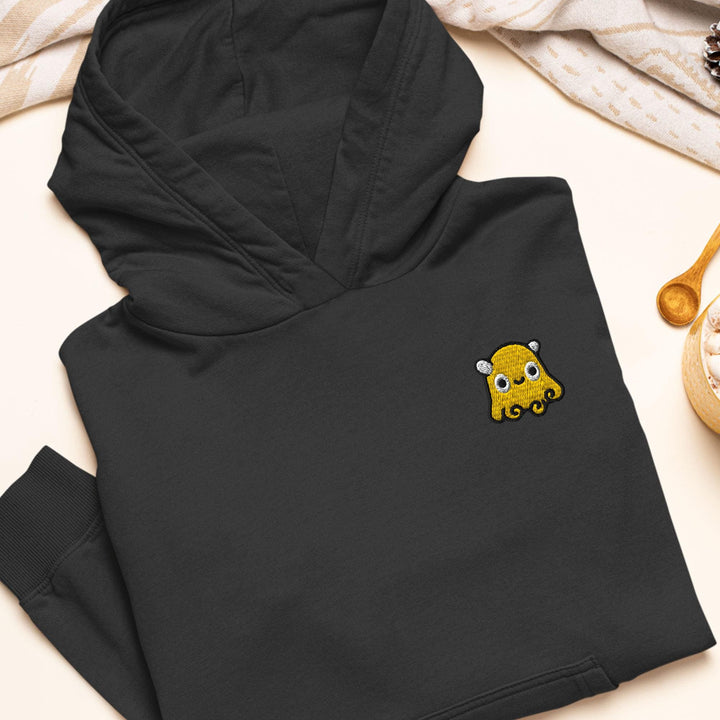 Dumbo Octopus Embroidered Hoodie: Heavy Blend Cotton-Poly, Unisex Fit