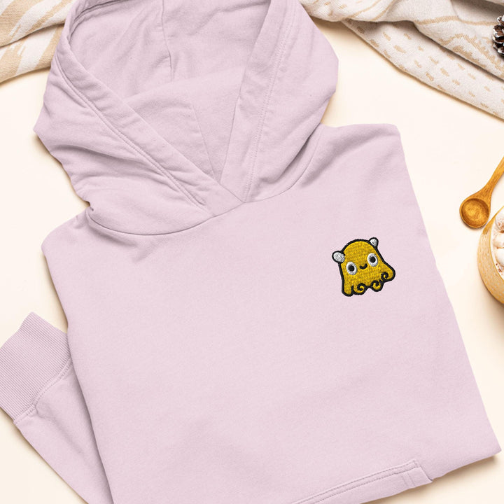 Dumbo Octopus Embroidered Hoodie: Heavy Blend Cotton-Poly, Unisex Fit