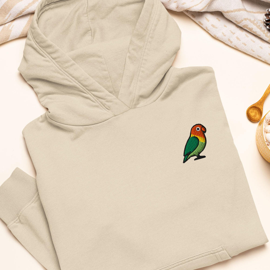 Lovebird Embroidered Hoodie: Heavy Blend Cotton-Poly, Unisex Fit