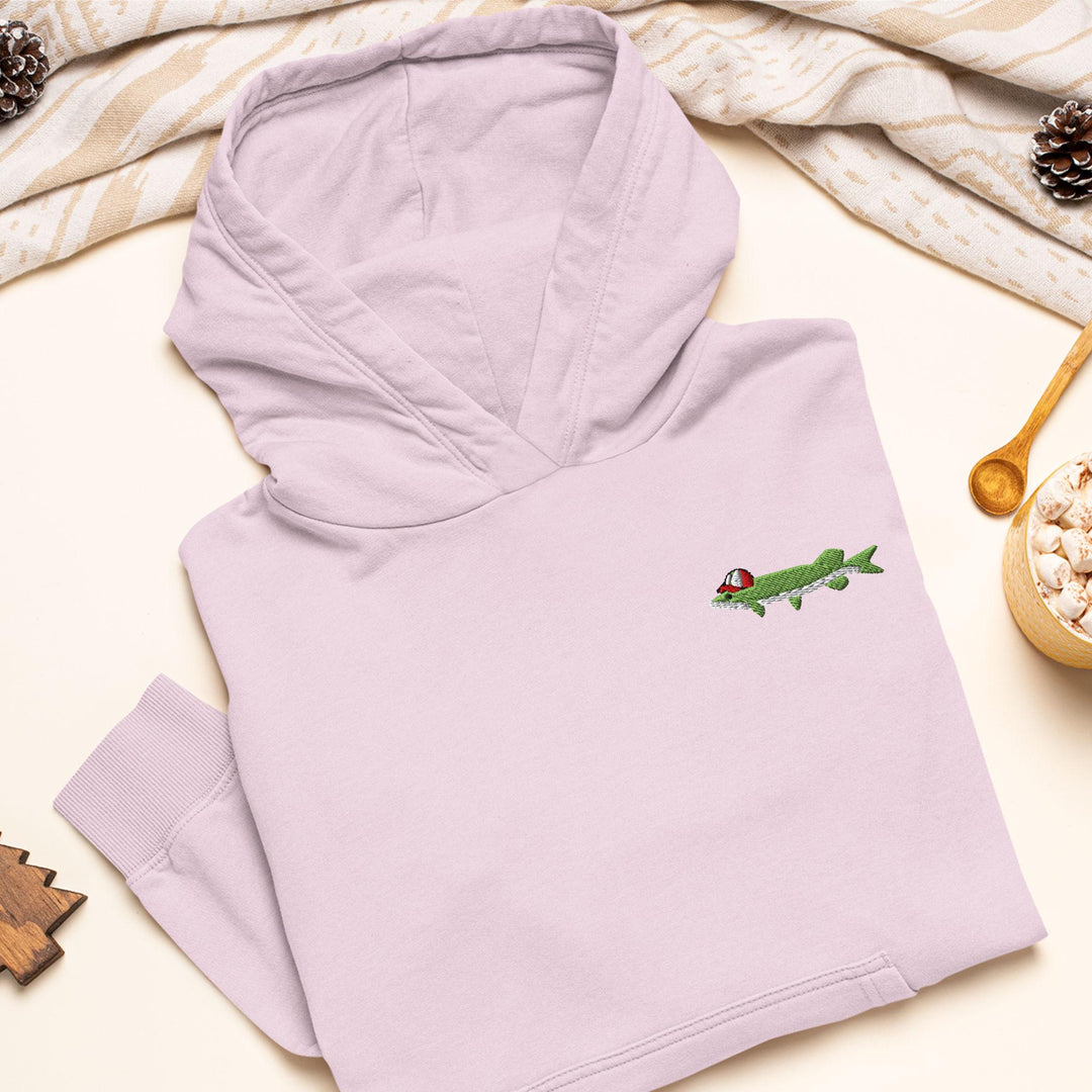 Northern Pike Embroidered Hoodie: Heavy Blend Cotton-Poly, Unisex Fit